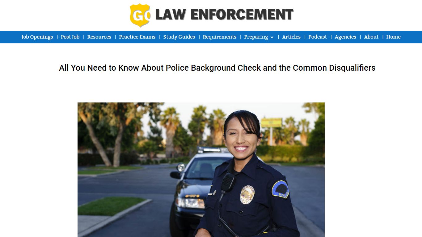 All You Need to Know About Police Background Check and Disqualifiers